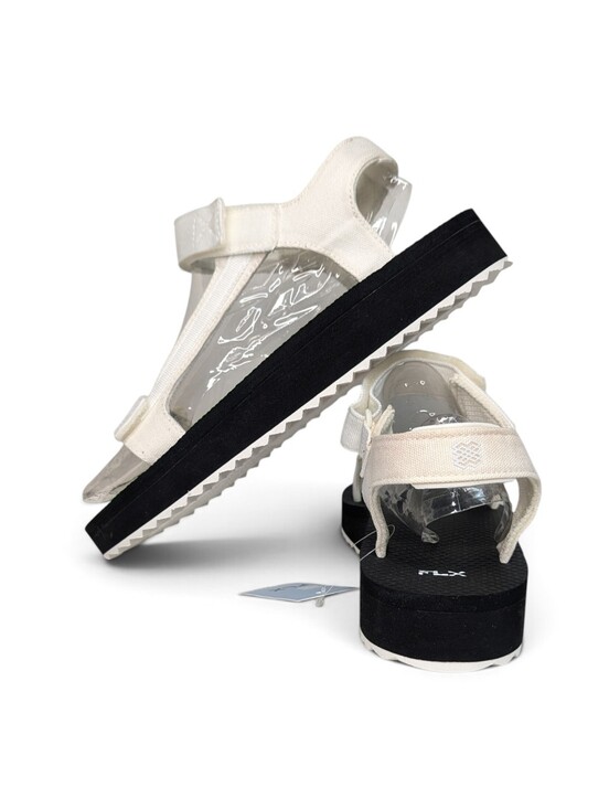FLX Shoes - FLX Travel/Leisure Strap Black White Sandals | Size 11